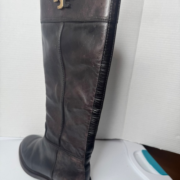 Tory Burch Brown Leather Riding Boots - Picture 4 of 15